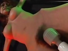 Petite teen asiática atada y jugó